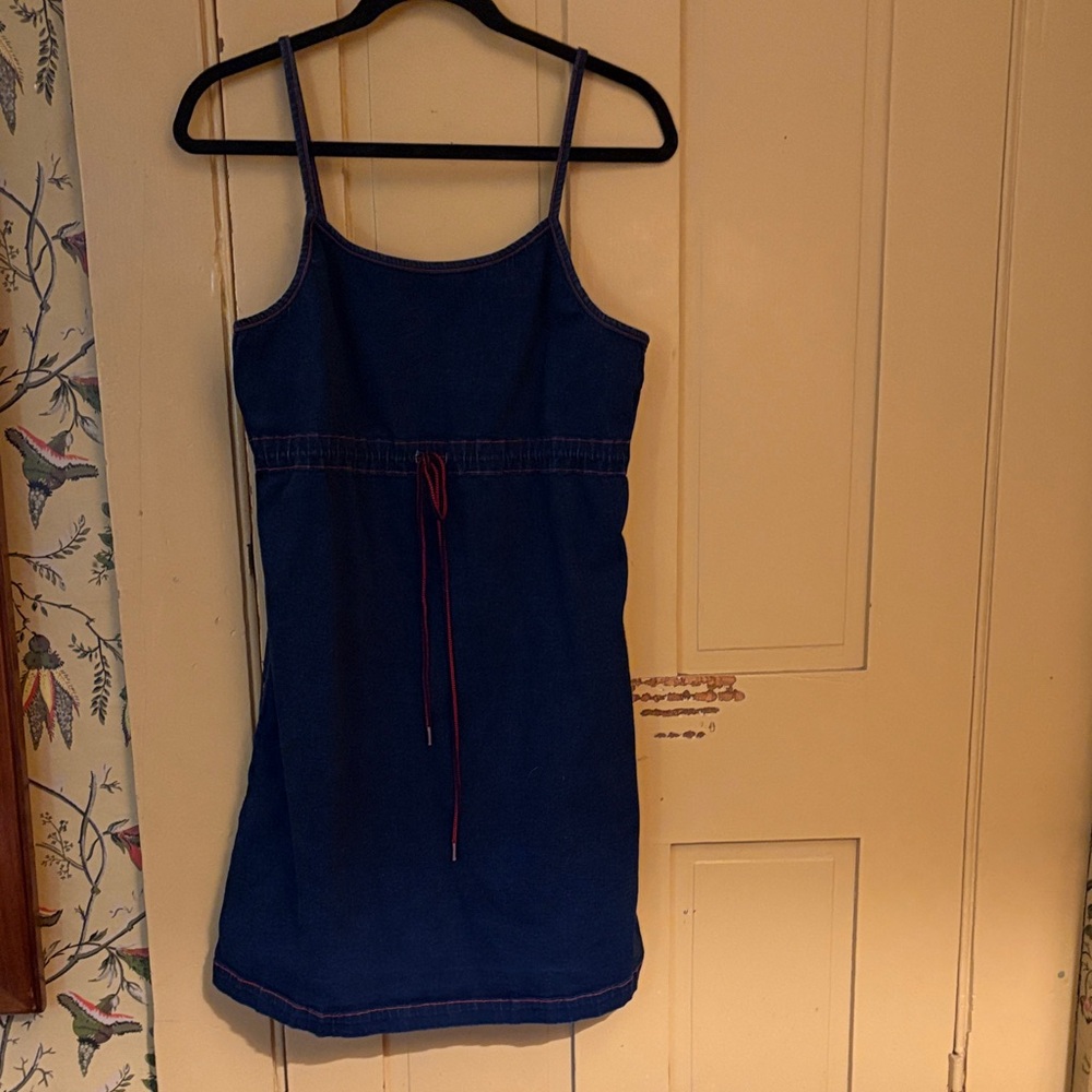 Denim mini dress